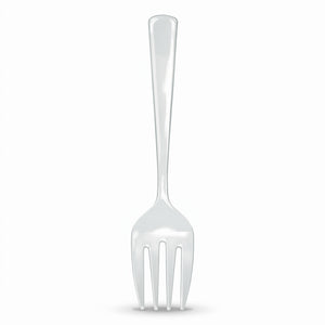 Clear Plastic Serving Forks - 9.75"