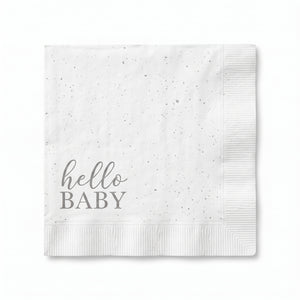 Ginger Ray "Hello Baby" Printed Luncheon Napkins - 6.5 In. x 6.5 In.