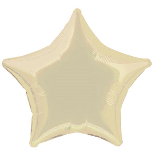 18 In. Ivory Star Mylar Balloon