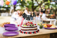 10 In. Purple Plastic Plates | 50 Count