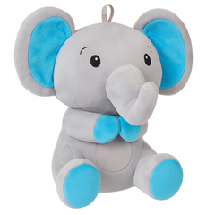 Elephant Plush Balloon Weight with Blue Accents