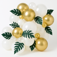 Festive Green Leafy Balloon Decoration Kit