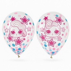 LOL Surprise! "Together 4-Eva" Confetti Latex Balloons - 12" (6 Pack)