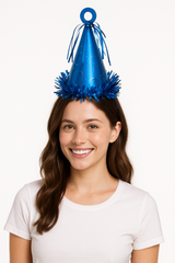 Sapphire Blue Balloon Weight Party Hat