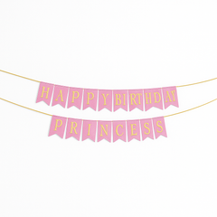 Disney Princess Once Upon A Time Happy Birthday Pennant Banner