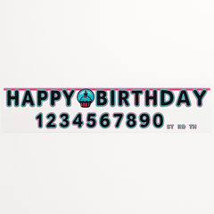 Internet Famous Jumbo Add-An-Age Birthday Banner