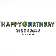 Teenage Mutant Ninja Turtles Add-an-Age Jumbo Birthday Banner Kit