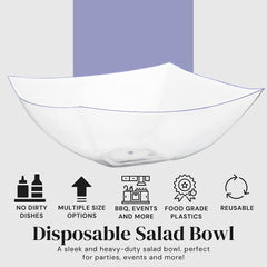 128 Oz. Convex Bowl | Clear