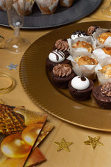 14.25 In. Rigid Silver Plastic Charger