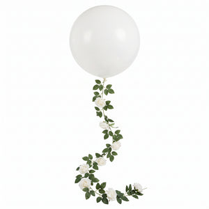 Elegant Floral Balloon Tail Accessory, 6-ft
