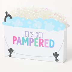 Spa Party "Let's Get Pampered" Favor Containers