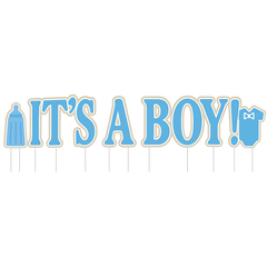 "It's A Boy" Giant Yard Sign Decorations for Baby Shower