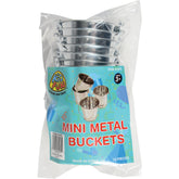 Mini Metal Buckets - 12 Count