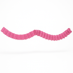 Bright Pink Tissue Paper Garland - 12 ft