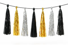 New Year's Eve Metallic Tassel Garland