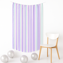 Deluxe Pastel Ribbon Backdrop for Kids Birthday Party