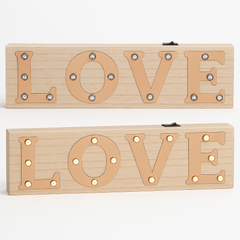Illuminated LOVE Light-Up Plaque