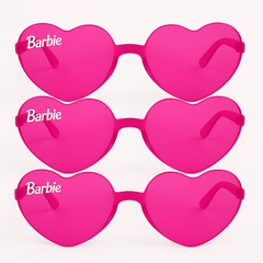 Barbie Dream Party Heart-Shaped Frameless Glasses Multipack
