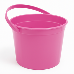 Bright Pink Plastic Party Favor Bucket