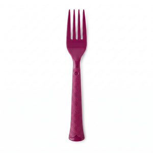 Heavyweight Berry Plastic Fork - 7.5 in.