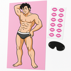 Kiss the Stud Bachelorette Party Game Set