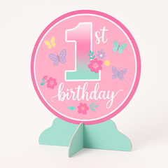 Butterfly Garden 1st Birthday Table Decoration