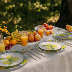 Earthtrends Tuscan Design Paper Plates Combo Set 16/16