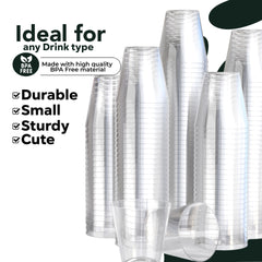 2 Oz. Clear Plastic Shot Glasses | 100 Count
