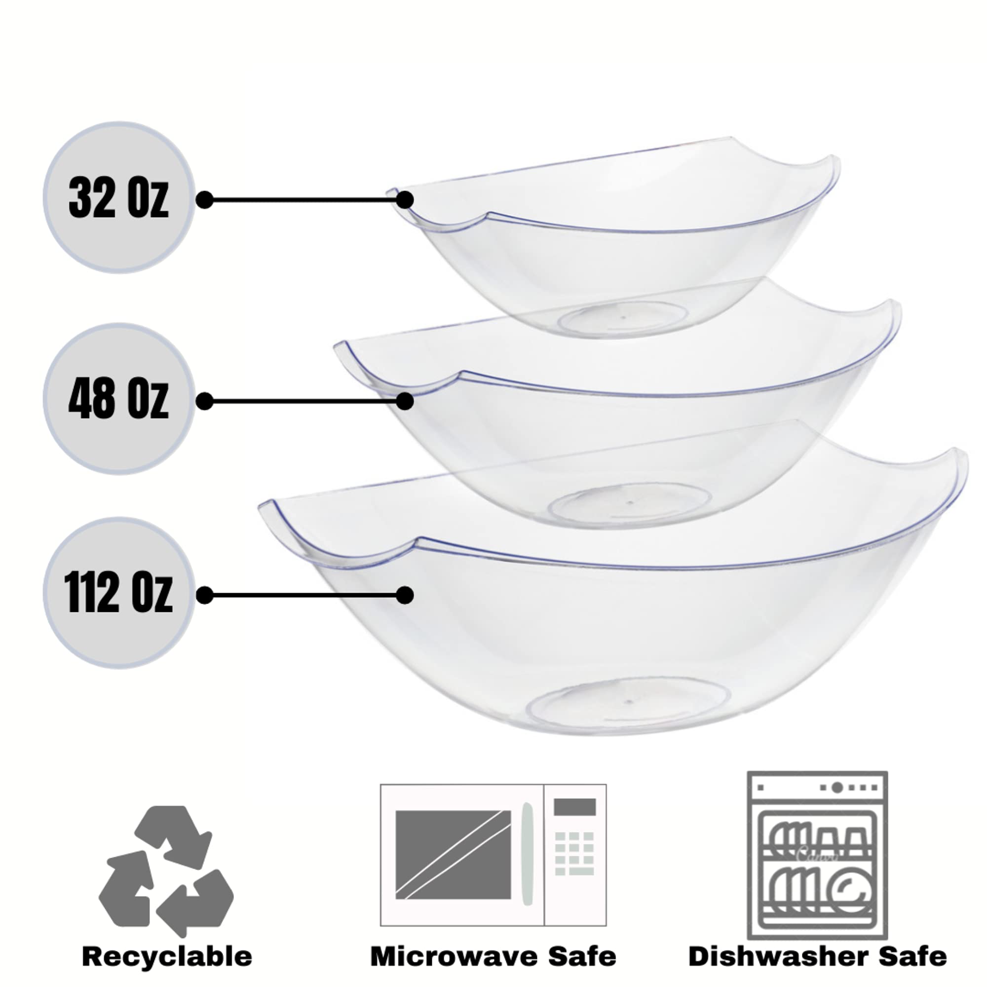 32 Oz. Stadium Bowl | Clear