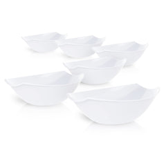32 Oz. | White Plastic Stadium Bowl | 48 Count