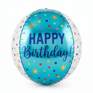 Confetti Sprinkles Happy Birthday Orbz Balloon