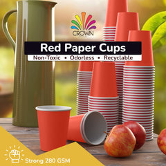 9 Oz. Red Paper Cups | 50 Count