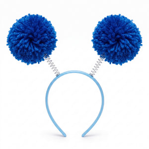 Royal Blue Pom Pom Headbopper