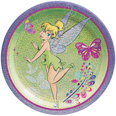 Disney Tinkerbell 7" Prismatic Plates