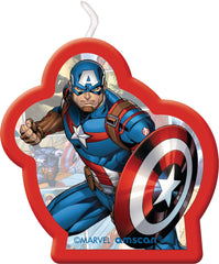 Marvel Avengers "Happy Birthday" Candle Set - 4 Pack