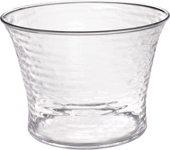 Clear Hammered Plastic Beverage Tub - 3.6 Gallon