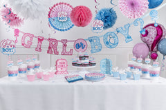 "Girl or Boy?" 10.5" Gender Reveal Paper Plates - 8 Pack