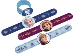 Disney Frozen 2 Slap Bracelet Party Favors - Anna, Elsa, Olaf & Kristoff, 4-Pack
