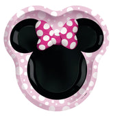 Minnie Mouse Shaped Paper Plates - 9"x7.5", 8 Pack