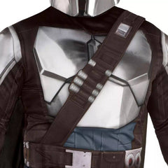 Adult Mandalorian Costume with Armor Jumpsuit and Mask