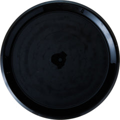 Elegant 16" Black Round Plastic Platter for Catering