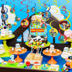 Disney Toy Story 4 Spiral Hanging Decorations - 12 Pack