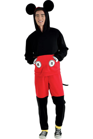 Mickey Mouse Men's Costume – Halloween Edition - Adult S/M (Up to Size 42)
