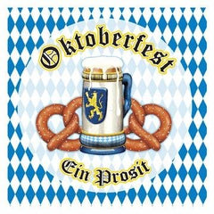 Oktoberfest Harvest Lunch Napkins - 16 Count - 6.5 In. X 6.5 In.