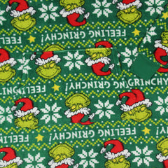 Grinch Fair Isle Hooded Poncho for Christmas