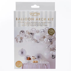 Class 101 - Elegant Silver Balloon Arch Kit