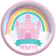 Little Gym - Birthday Princess Dessert Plates for Birthday Parties, 6.75-in, 8 Ct.