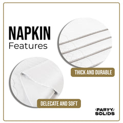 White Guest Towel Napkins - 40 Ct.