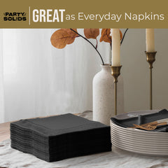 Black Dinner Napkins - 50 Ct.