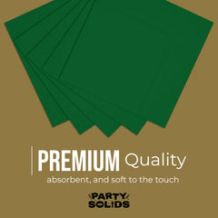 Emerald Green Dinner Napkins - 50 Ct.